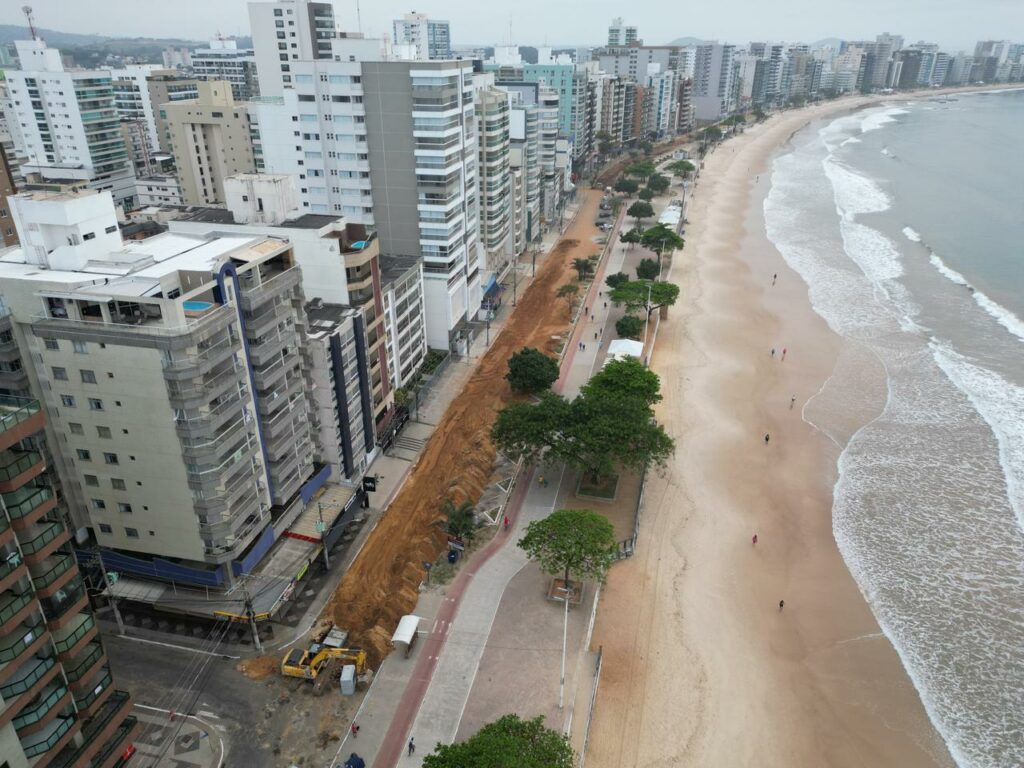 Obra da praia do morro