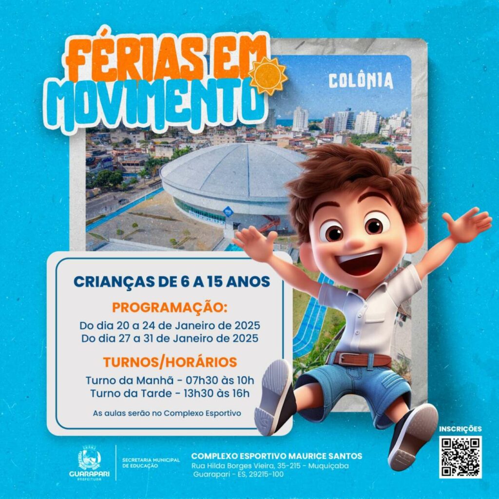 Prefeitura de Guarapari promove colônia de férias com diversão e aprendizado 1 WhatsApp Image 2025 01 17 at 16.57.33