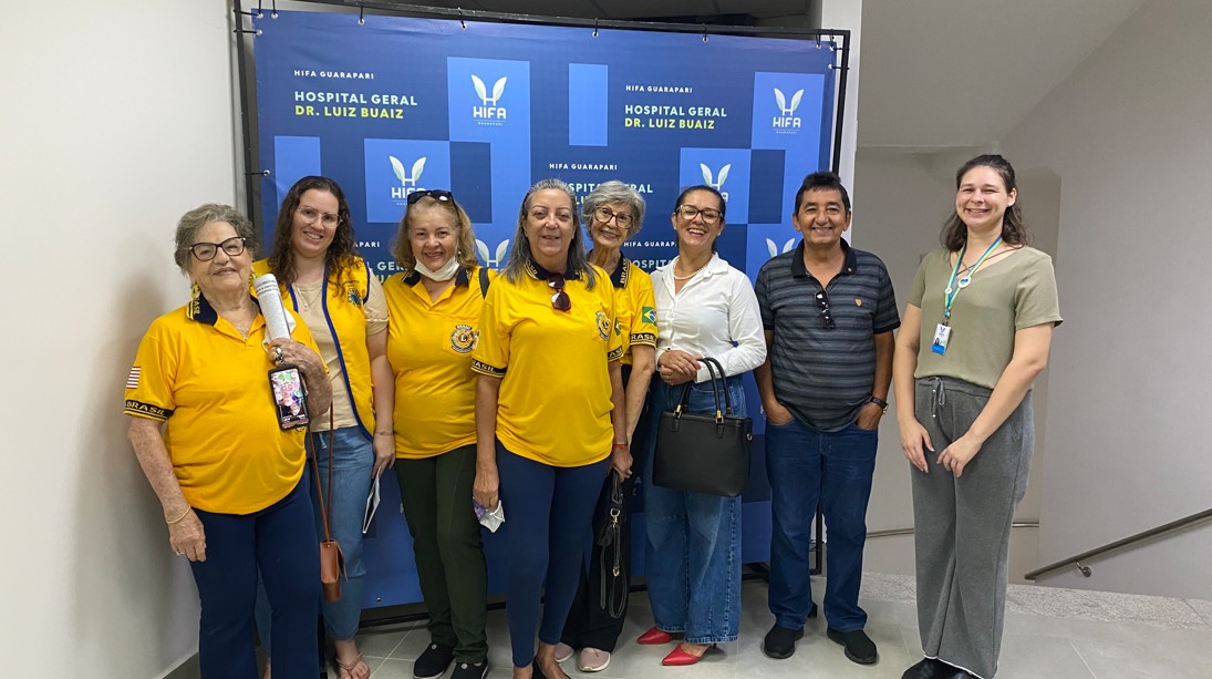 Hospital Geral Dr. Luiz Buaiz recebe visita de representantes do Lions e Rotary Club de Guarapari