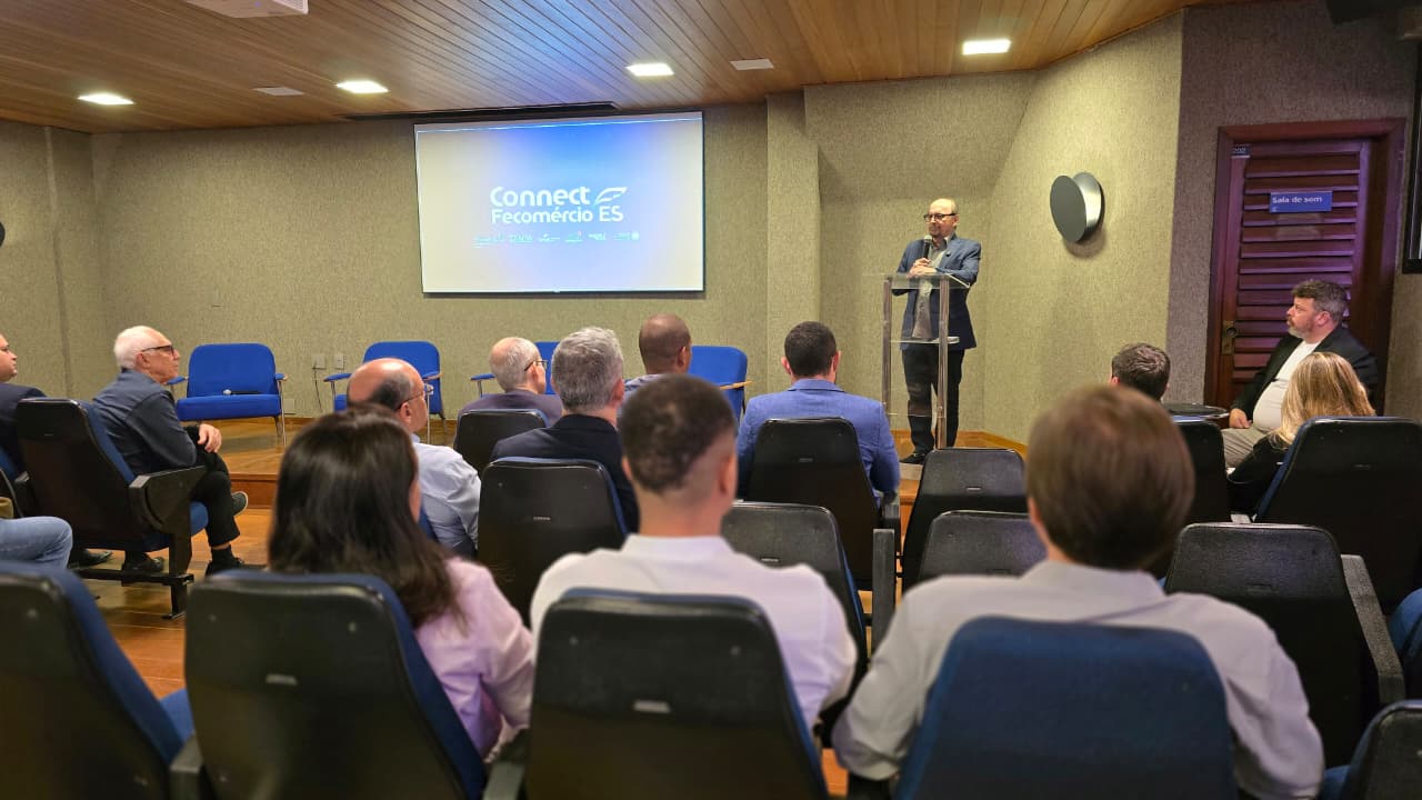 Idalberto Moro coletiva Connect Fecomercio ES