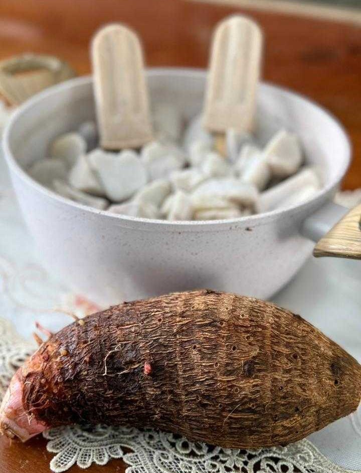 Sorvete com sabor que vem da terra conquista região de Alfredo Chaves 2 picole de inhame2