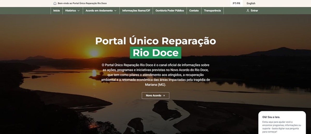 Governo do ES reúne informações do novo acordo judicial do desastre ambiental de Mariana-MG 1 tela portal rio doce