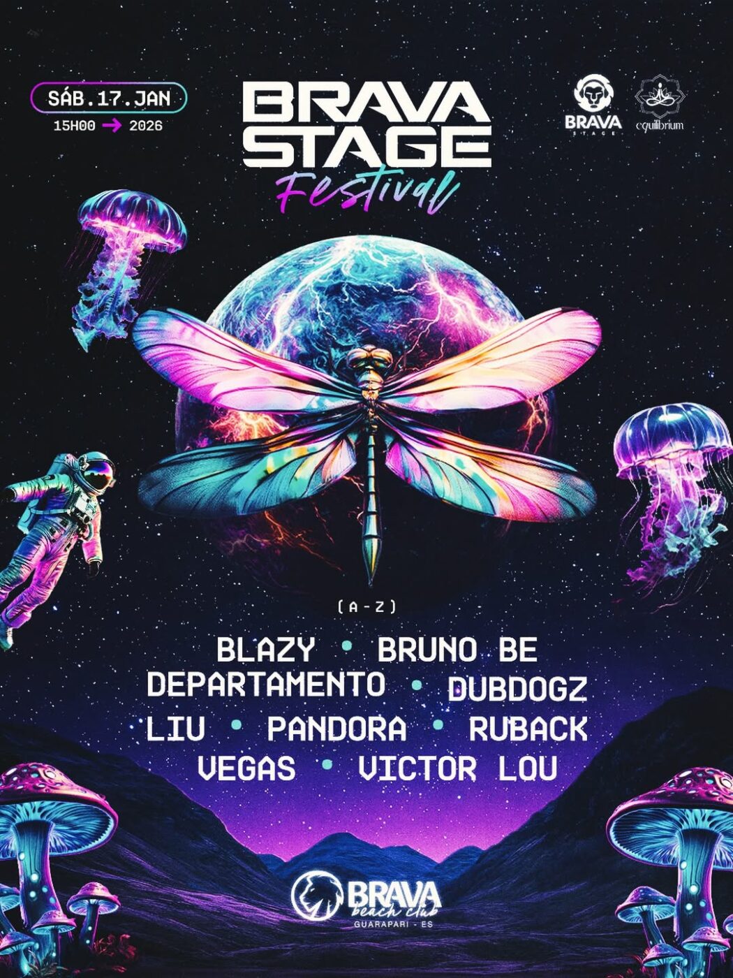 Guarapari recebe Brava Stage Festival neste sábado (17) 1 cartaz brava stage