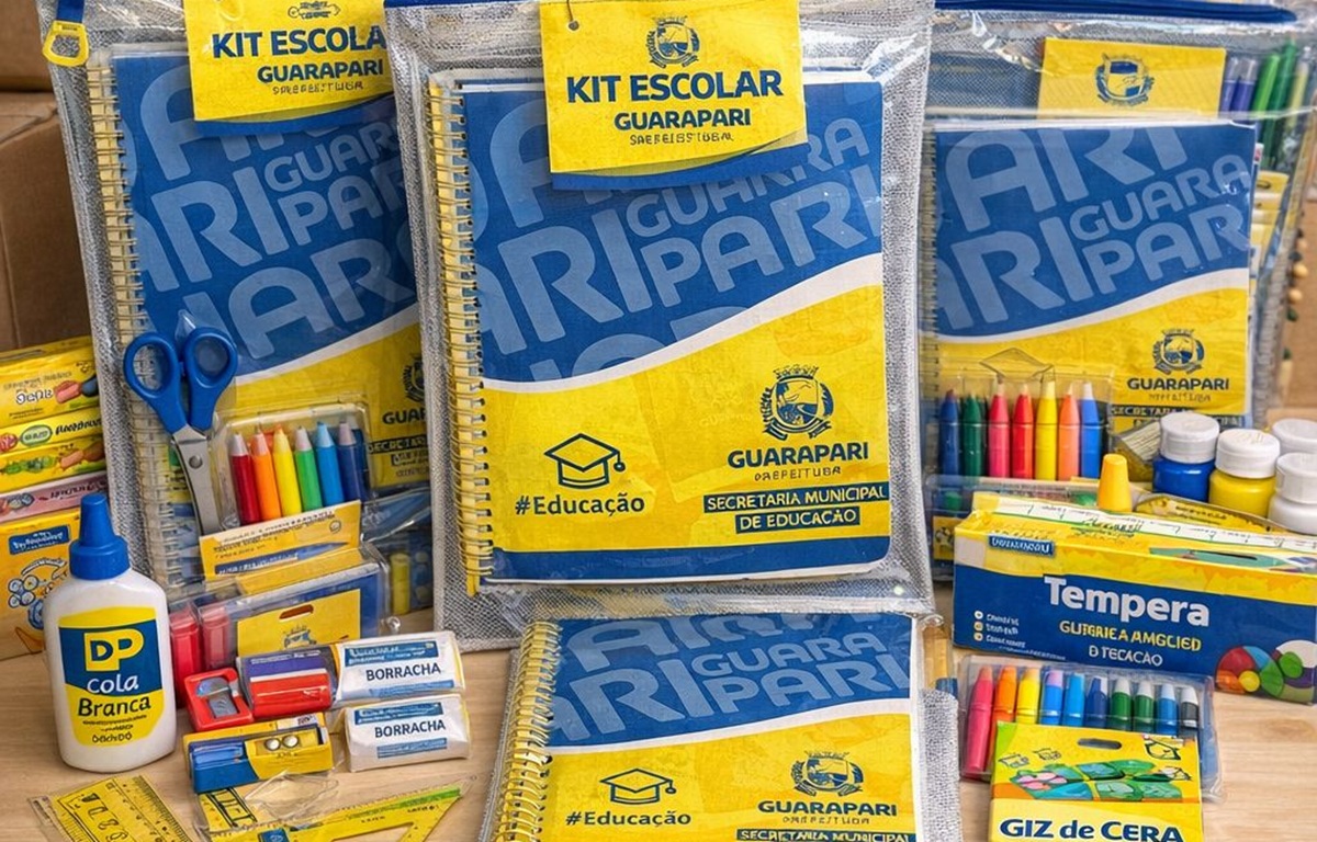 Kits escolares serão distribuídos para alunos da rede municipal de Guarapari