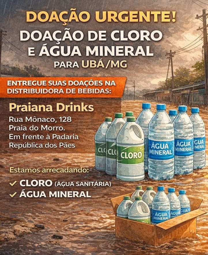 Guarapari solidária: iniciativas arrecadam doações para vítimas das chuvas em Minas Gerais 2 doacoes