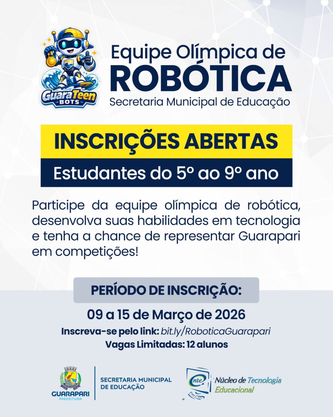 Guarapari faz seleção para equipe de robótica com alunos da rede municipal 2 WhatsApp Image 2026 02 26 at 14.26.38