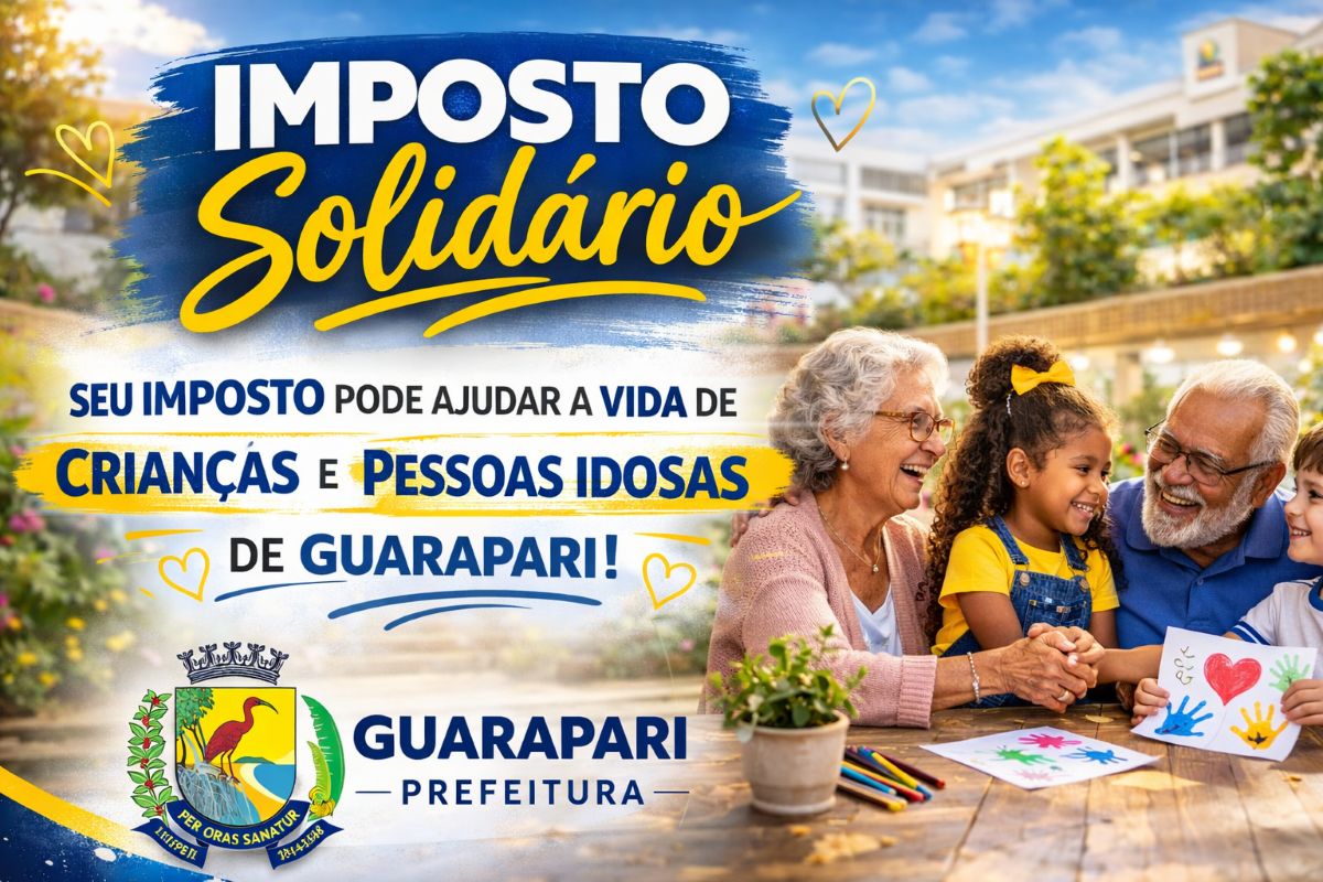 Contribuintes de Guarapari podem destinar parte do Imposto de Renda a projetos sociais no município 1 imposto solidario
