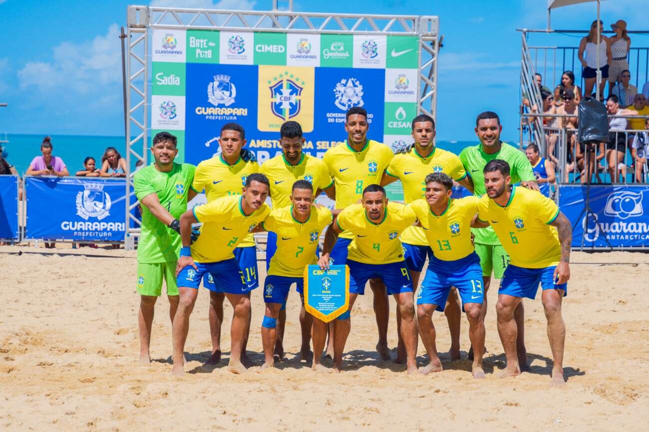 Guarapari recebe seleções, marca despedida e festa do beach soccer em Meaípe 2 selecoes beach soccer 6