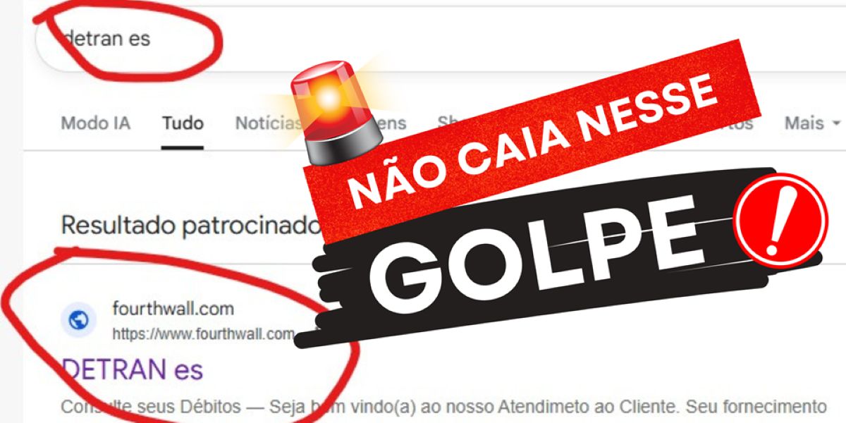 Detran|ES alerta para golpes com sites falsos e boletos fraudulentos 1 Design sem nome 5
