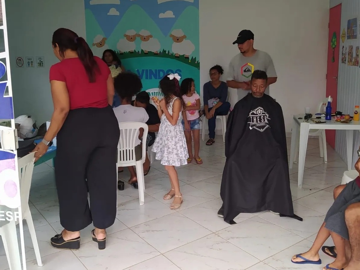 Guarapari: Santa Mônica recebe ação social com serviços e recreação infantil 1 Instituto IBIG 1