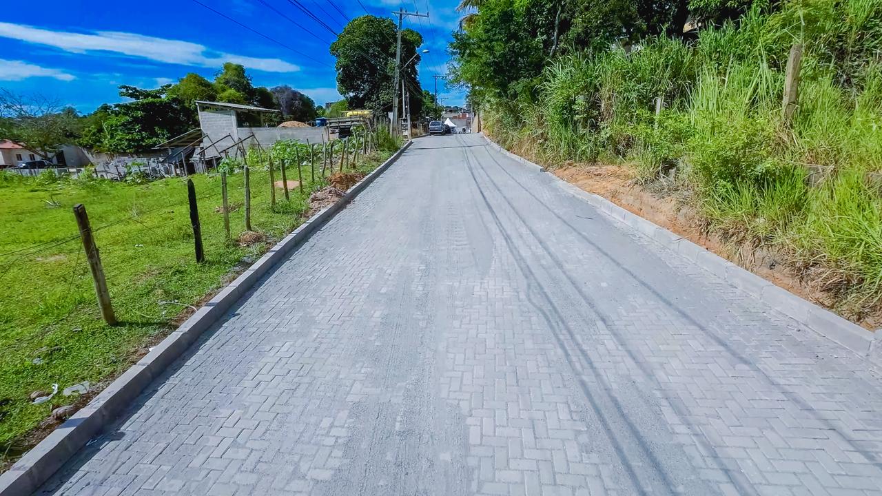 Guarapari: Jabaraí, Santa Mônica e Várzea Nova recebem obras infraestrutura e lazer 2 calcamento Jabarai