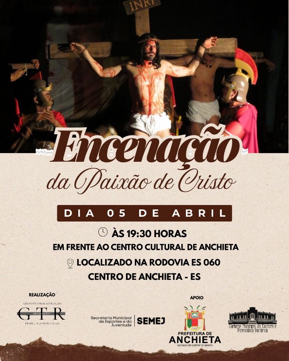 Paixão de Cristo: Alfredo Chaves promove encenação aberta ao público 2 paixao de cristo anchieta
