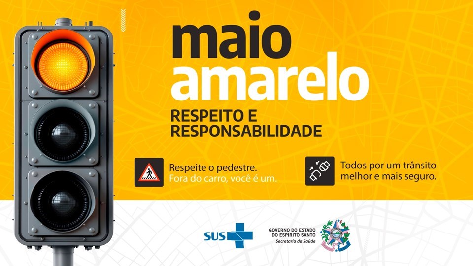 Internações por acidentes de trânsito crescem no ES e acendem alerta no Maio Amarelo 1 maio amarelo