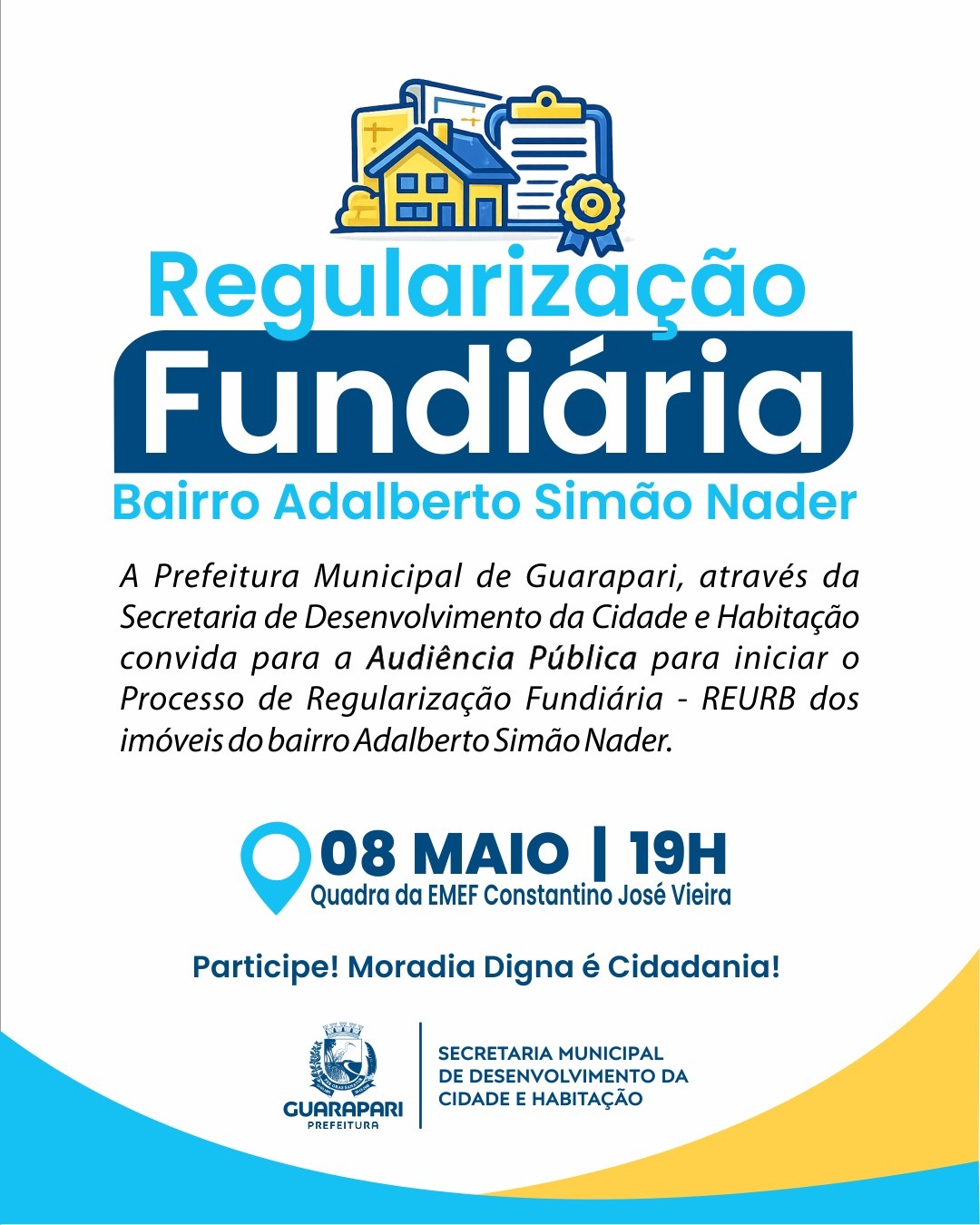 Guarapari: Adalberto Simão Nader recebe hoje (8) audiência pública para regularização fundiária 2 regularizacao fundiaria