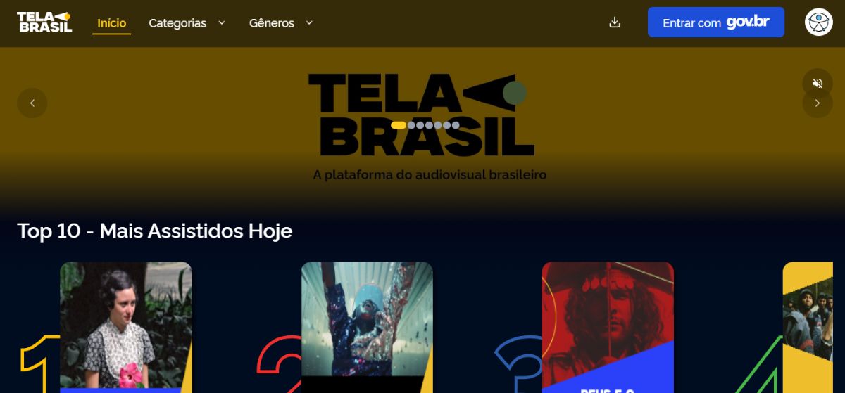 Tela Brasil: conheça a primeira plataforma de streaming gratuita do Brasil 1 Captura de tela 2026 06 01 110304