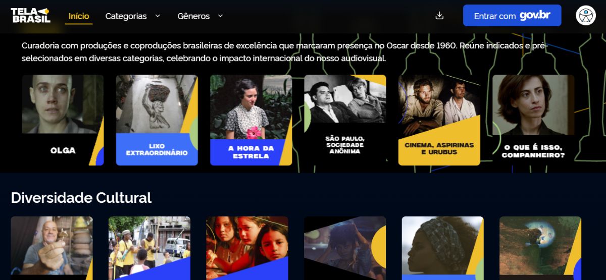 Tela Brasil: conheça a primeira plataforma de streaming gratuita do Brasil 2 Captura de tela 2026 06 01 110544