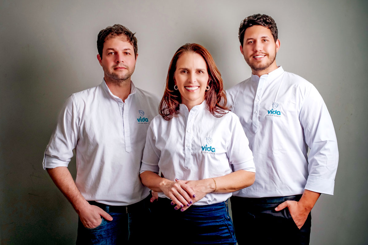 A IA e a veterinária 2 Veterinarios Renato Aline e Levi