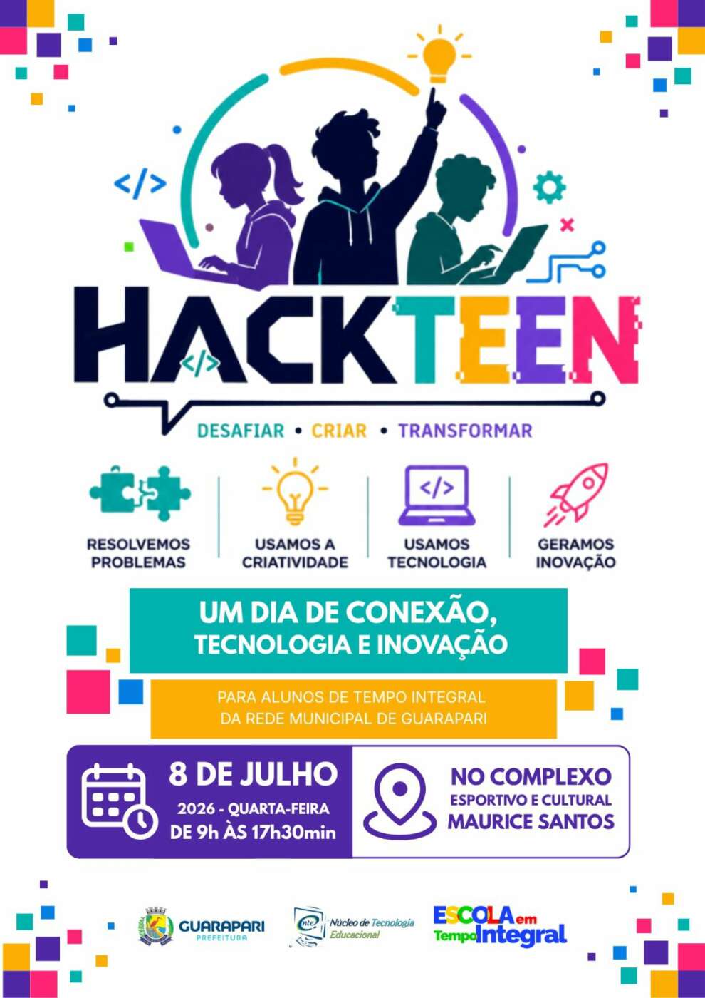 Alunos da rede municipal terão maratona de tecnologia, criatividade e inovação 2 hackteen 2