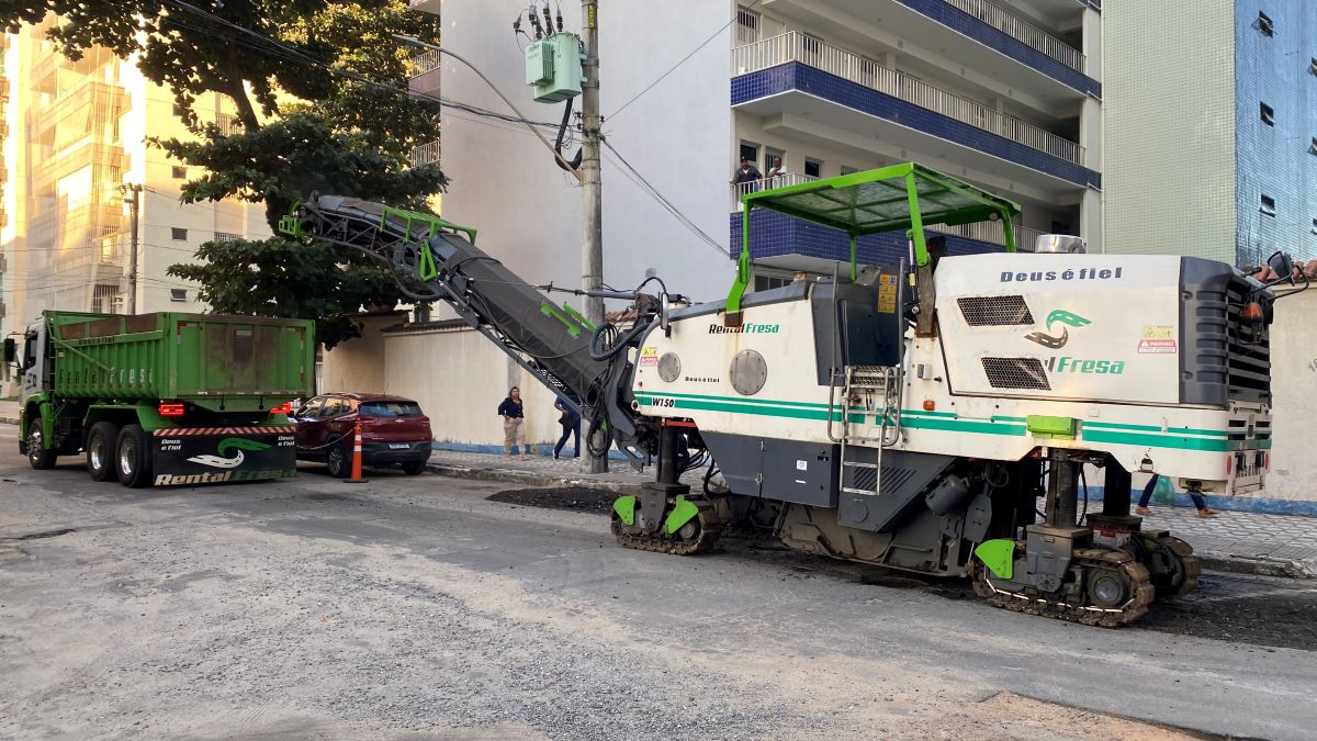 Guarapari inicia programa de recapeamento que vai revitalizar 41 vias 4 recapeamento da Avenida Oceanica na Praia do Morro 6