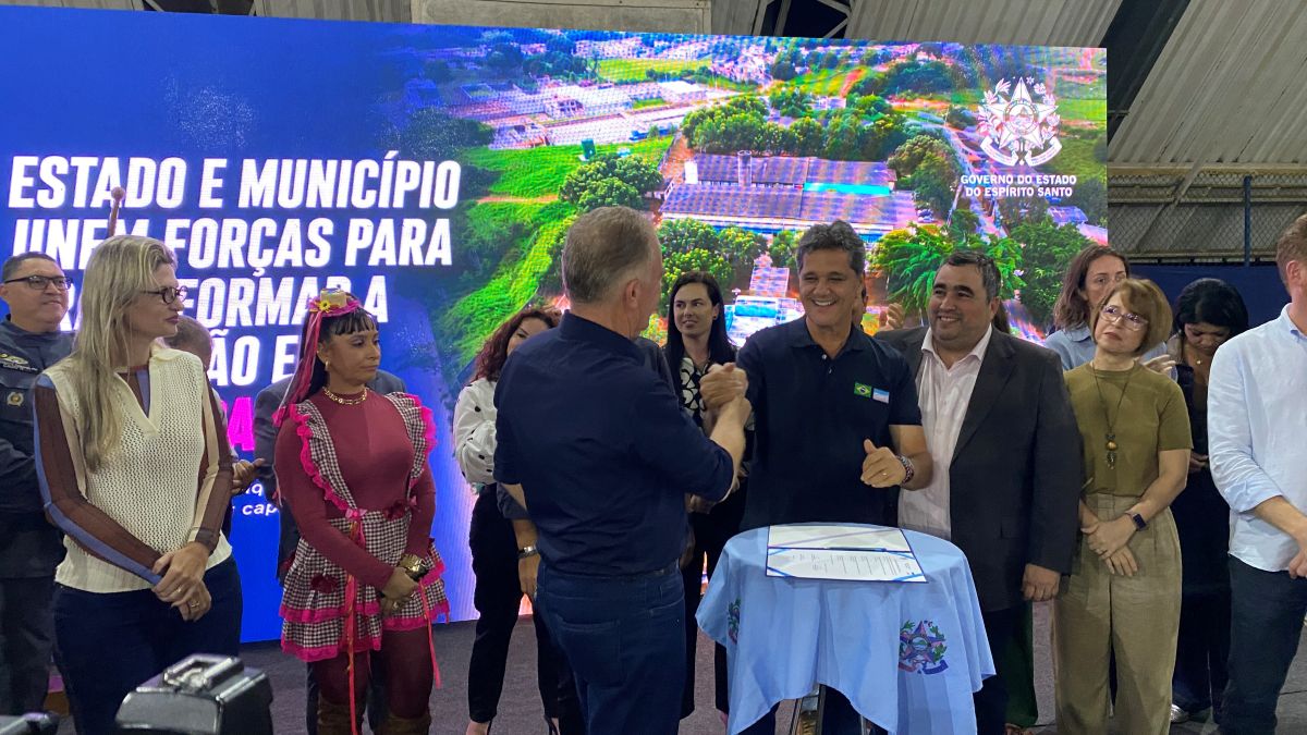Guarapari: Ferraço oficializa investimento de quase R$ 24 milhões para revitalização do Caic 3 reforma caic 8