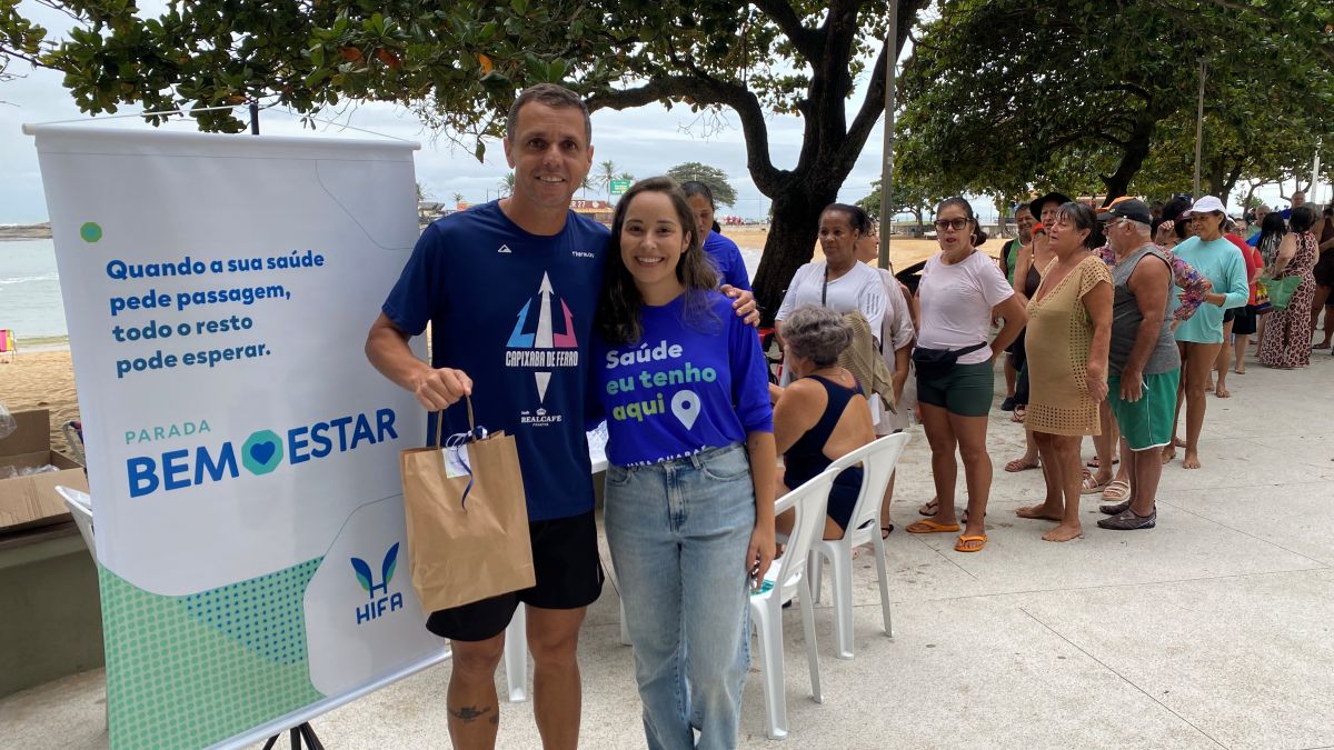Parada Bem-Estar, do Hifa Guarapari, faz estreia em projeto na Praia das Castanheiras 4 Bruno e Karina