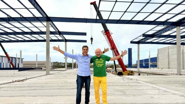 Ferraço visita obras da nova Havan; empreendimento deve gerar 200 empregos diretos