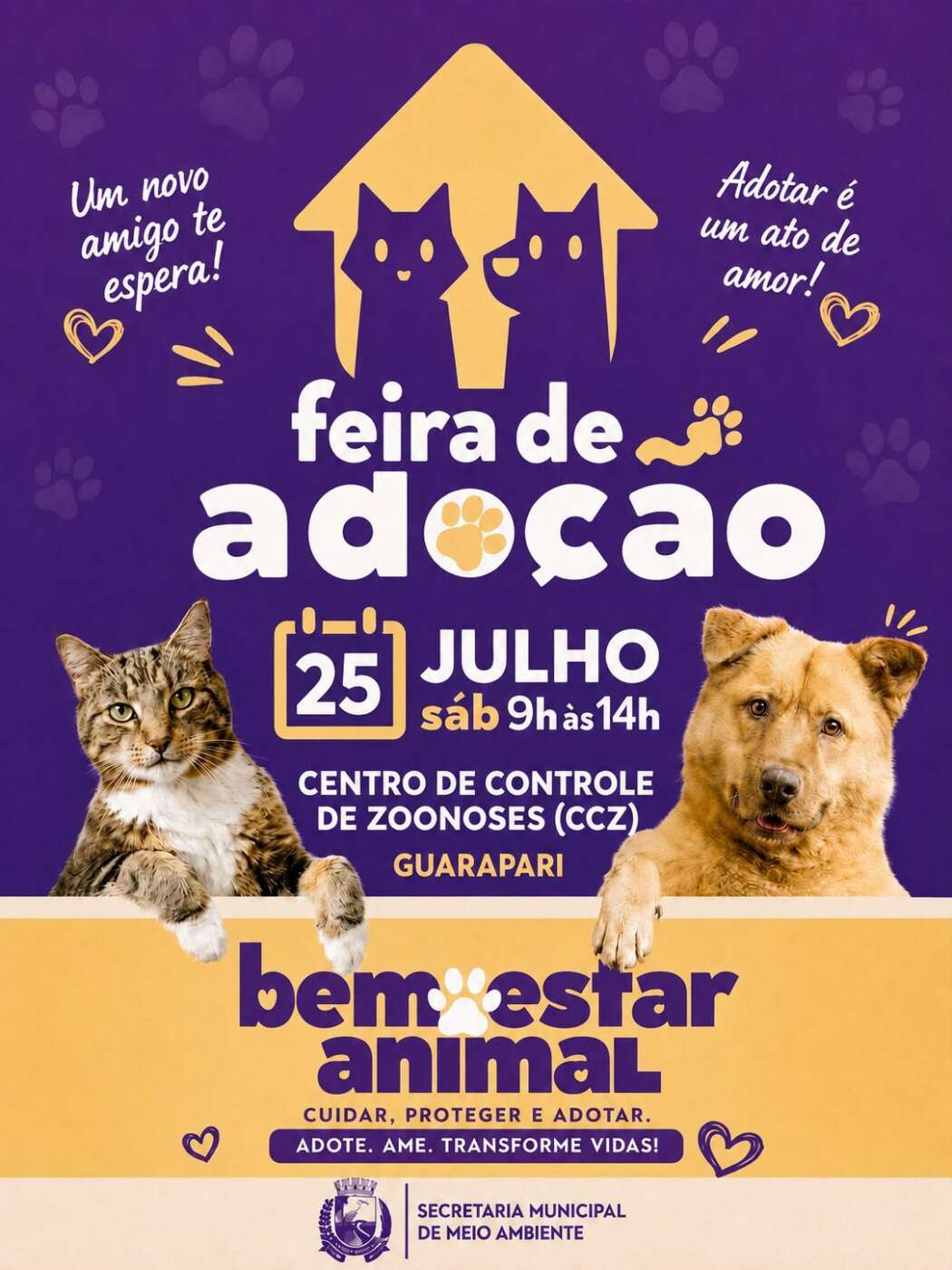 Ação de saúde e feira de adoção movimentam Guarapari neste sábado (25) 3 WhatsApp Image 2026 07 24 at 09.00.54