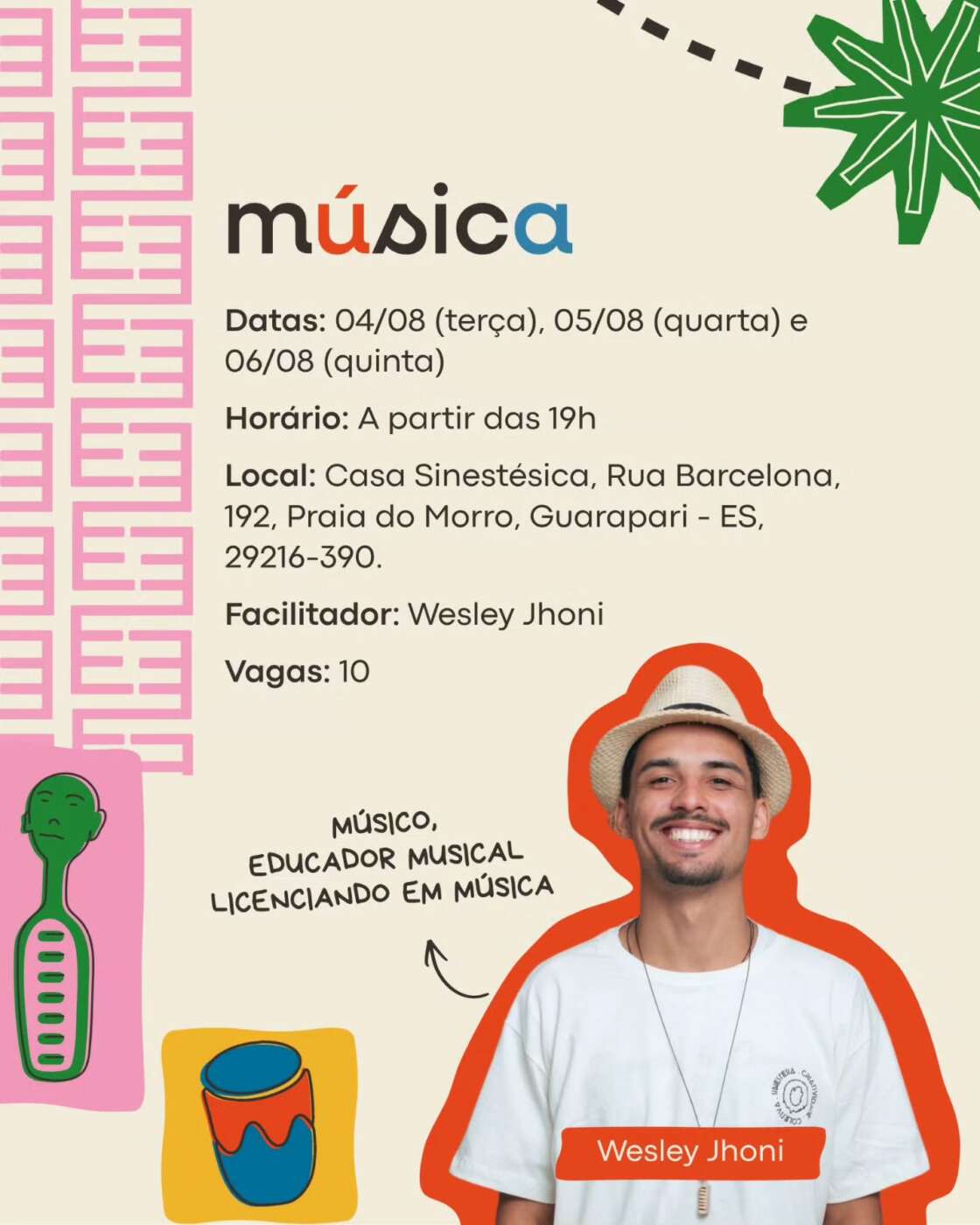 Casa Sinestésica abre inscrições para oficinas gratuitas em Guarapari 2 casa sinestesia 1