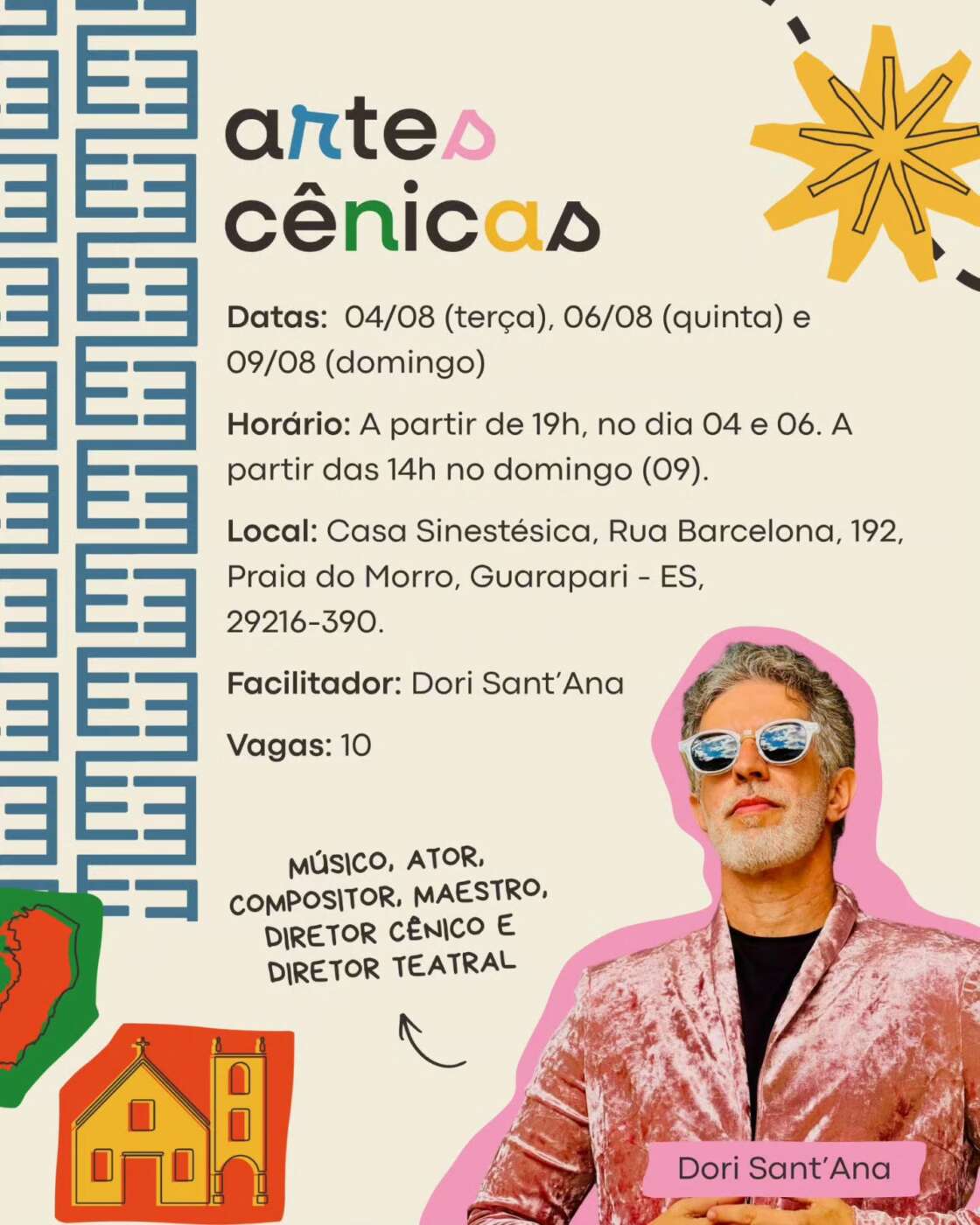 Casa Sinestésica abre inscrições para oficinas gratuitas em Guarapari 5 casa sinestesia 2
