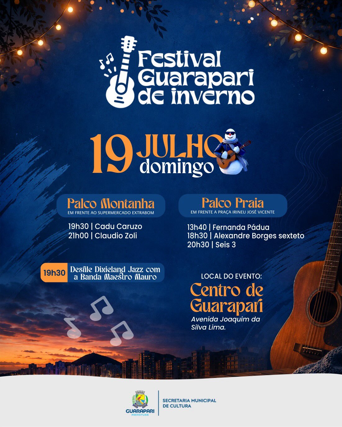 Festival Guarapari de Inverno terá mais de 40 atrações; confira programação completa 7 programacao festival guarapari de inverno 2026 8