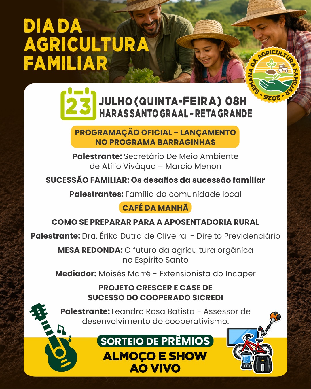 Semana da Agricultura Familiar terá capacitações e novidade 5 semana agricultura 5