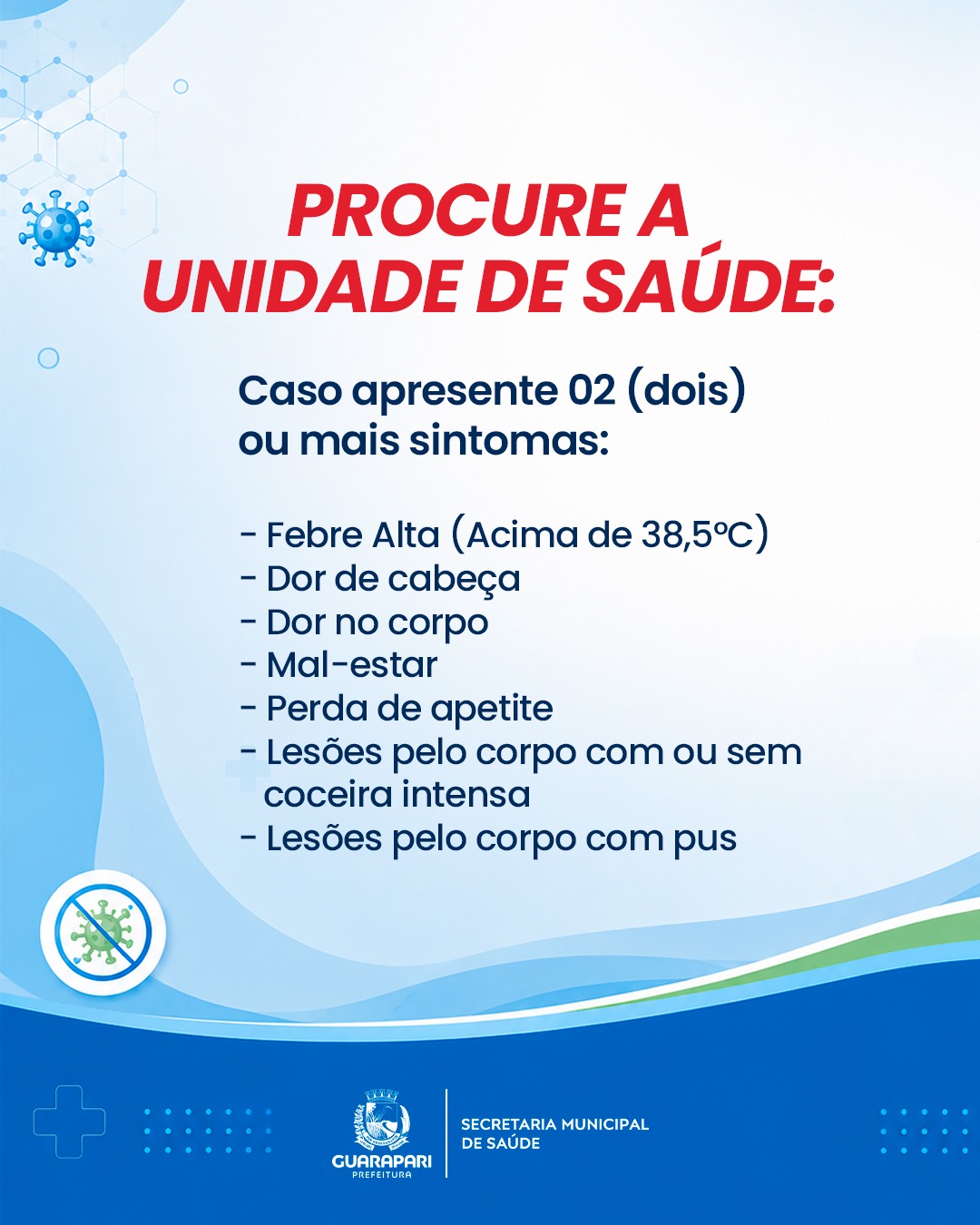 Casos de catapora em Guarapari acendem alerta para ações de prevenção e controle da doença 7 Alerta Catapora PMG 4