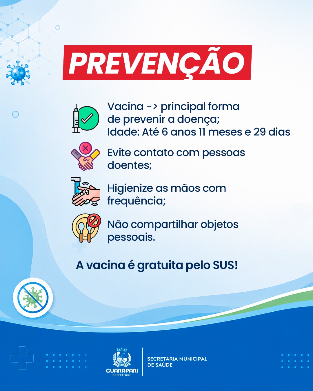 Casos de catapora em Guarapari acendem alerta para ações de prevenção e controle da doença 5 Alerta Catapora PMG 5