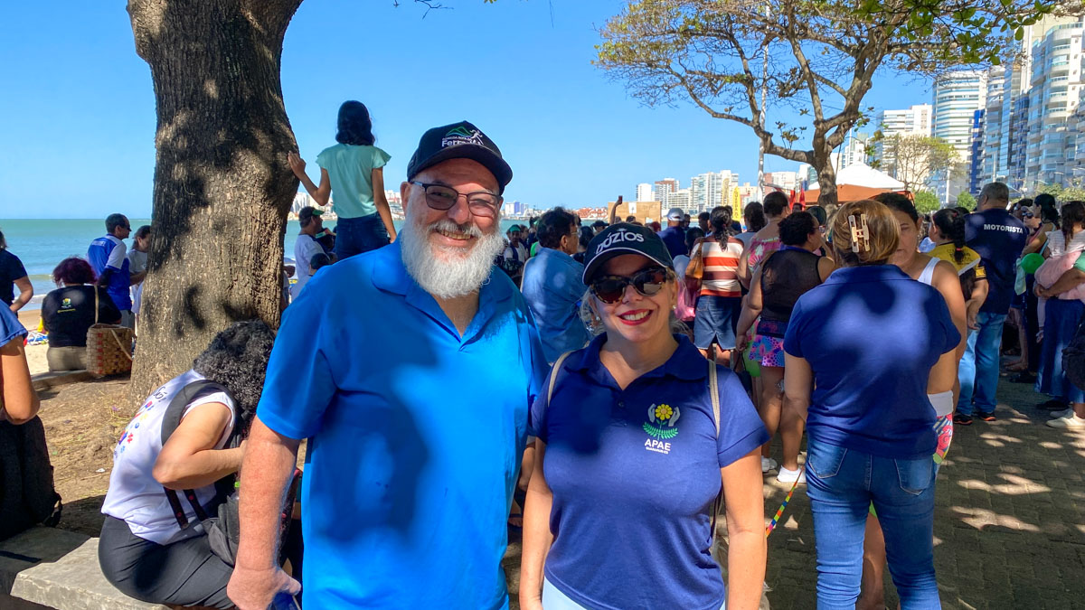 Caminhada da Apae abre Semana Nacional da Pessoa com Deficiência em Guarapari 8 Demetrio e Bethania