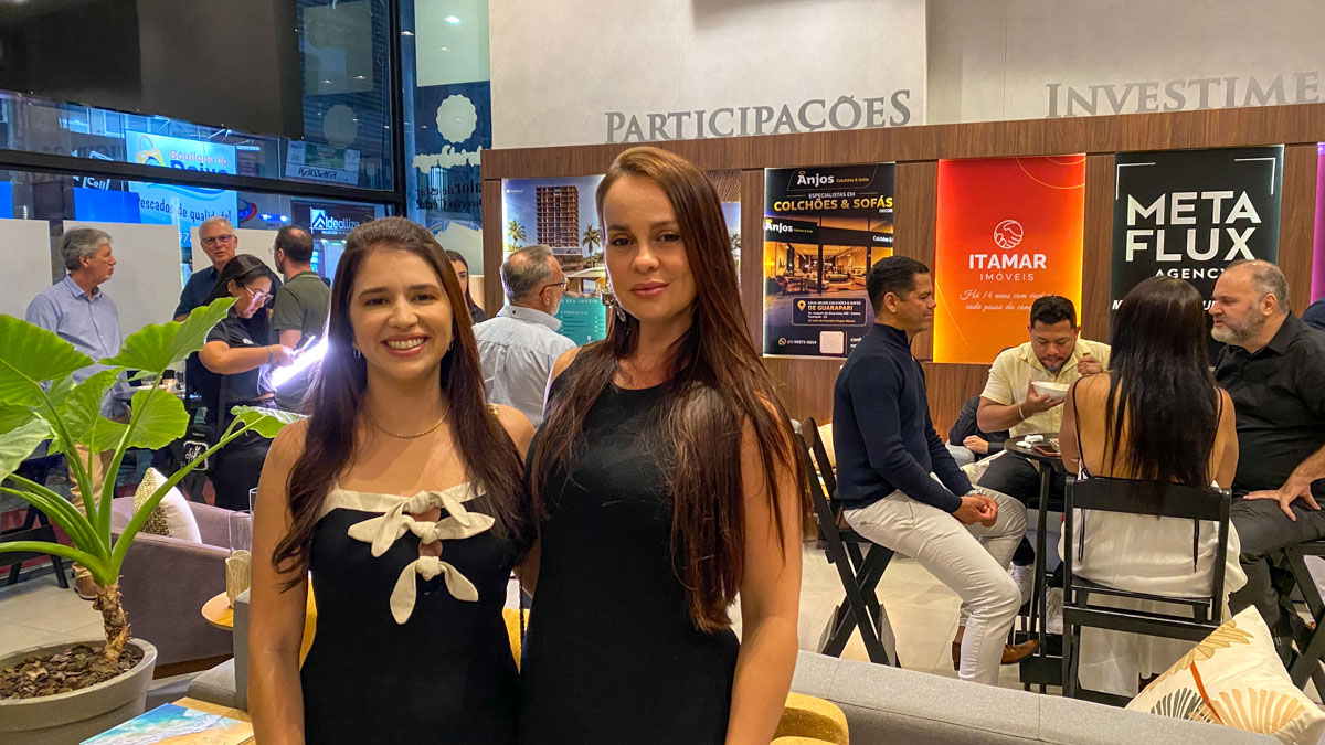 Itamar Imóveis celebra relacionamentos e consolida Salão VIP no Festival Guarapari de Inverno 4 Fernanda de Vilhena e Erika Cangussu