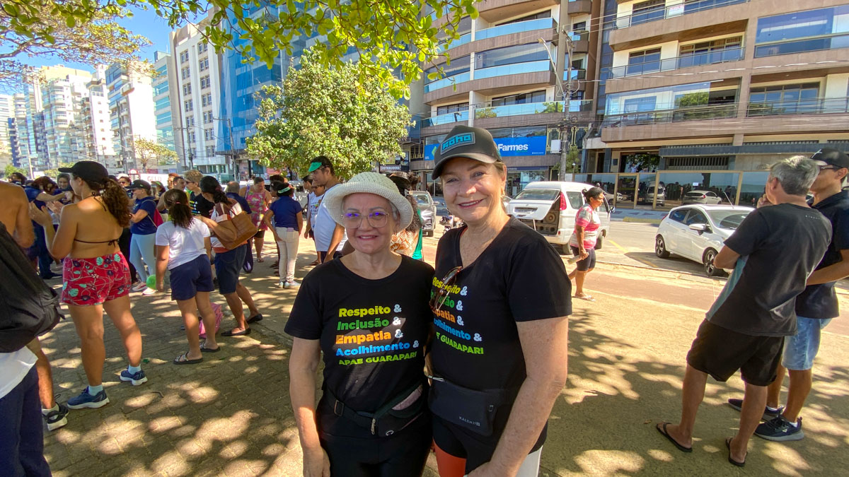 Caminhada da Apae abre Semana Nacional da Pessoa com Deficiência em Guarapari 4 Tania Prado e Luciane Padua