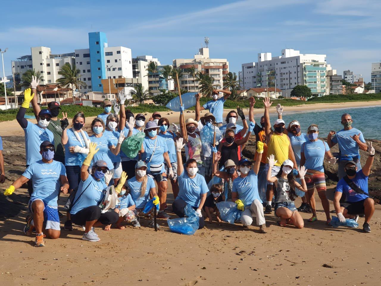 Guarapari: Enseada Azul recebe mutirão de limpeza das praias 3 mutirao de limpeza enseada azul 2
