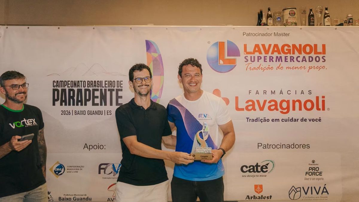Nas alturas: atleta de Alfredo Chaves conquista título brasileiro no voo livre