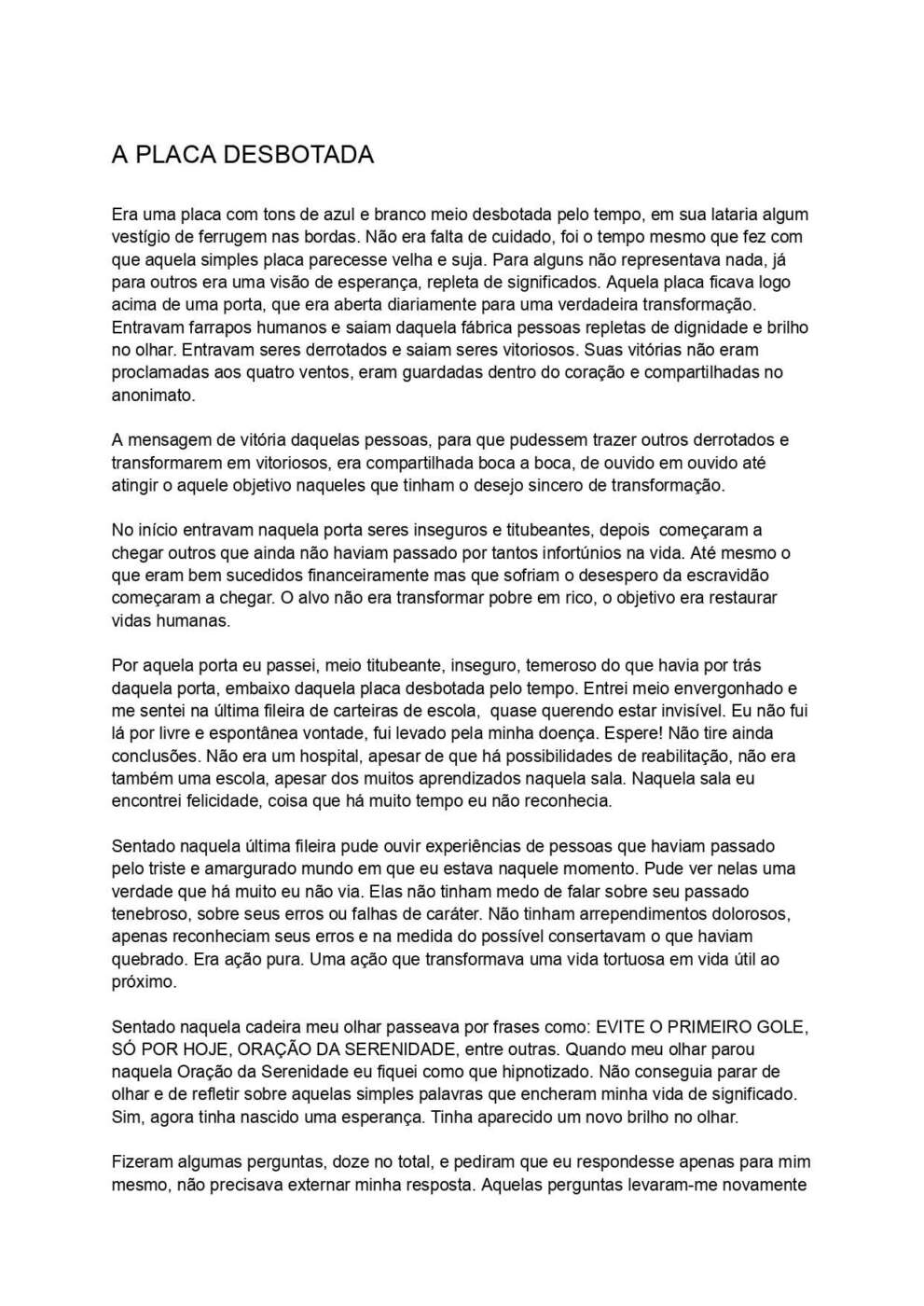 Alcoólicos Anônimos completa 49 anos de atuação em Guarapari 3 Placa azul e desbotada page 0001