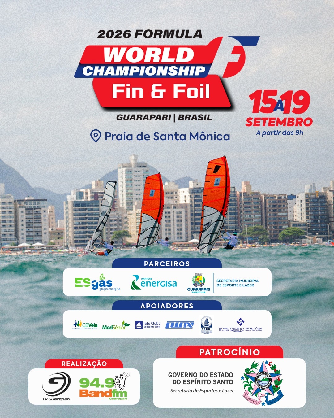Mundial de Windsurf começa hoje (15) em Guarapari com atletas de oito países 2 Windsurf 3