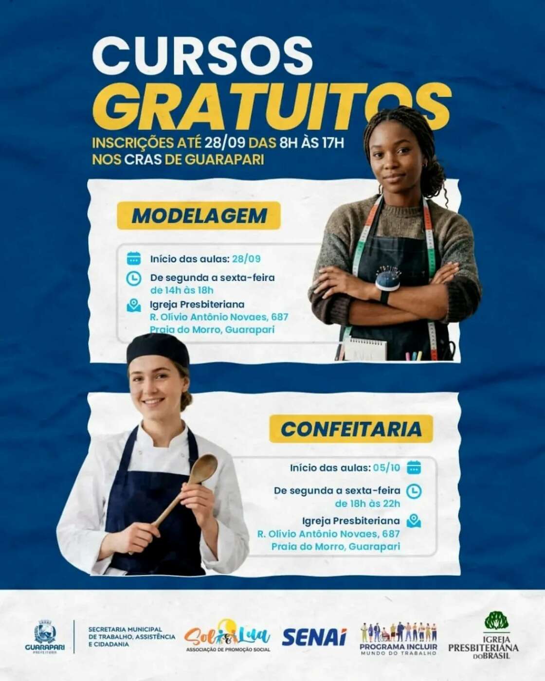 Quer aprender uma nova profissão? Guarapari oferece cursos gratuitos 2 ✨ CURSOS GRATUITOS EM GUARAPARIQuer aprender uma nova profissao Estao abertas as inscricoes pa