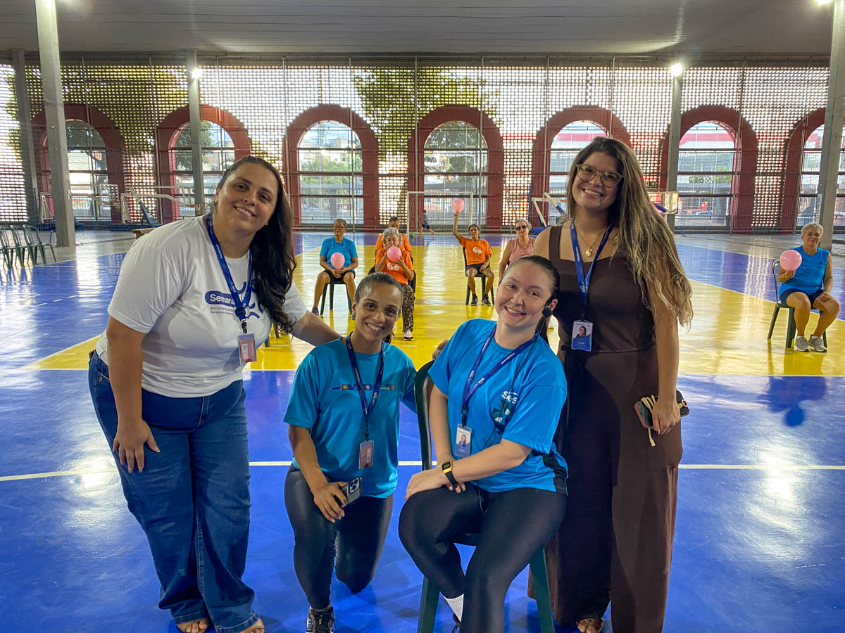 Sesc Guarapari segue agenda de aulões gratuitos; hoje (21) tem pilates 2 Karla Marchesi Nayara Bettecher Karina Lopes e Ester Villela