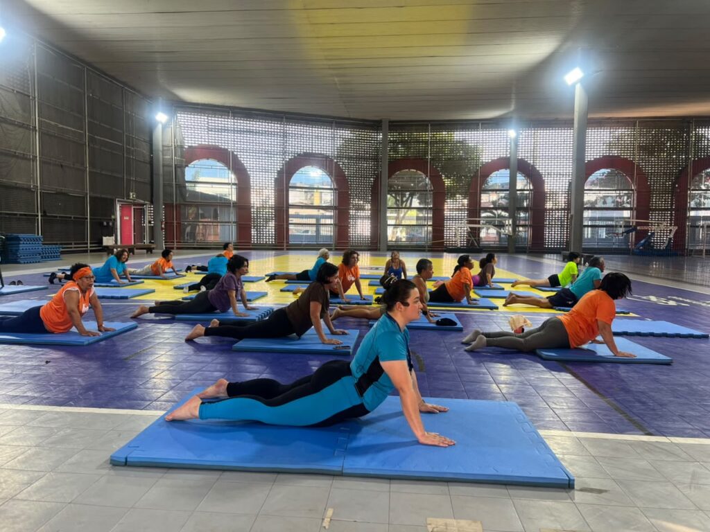 Sesc Guarapari oferece aulões gratuitos de atividades físicas; confira agenda de hoje (14) 3 Pilates Solo no Sesc Guarapari Sesc Esportes 1024x768 1