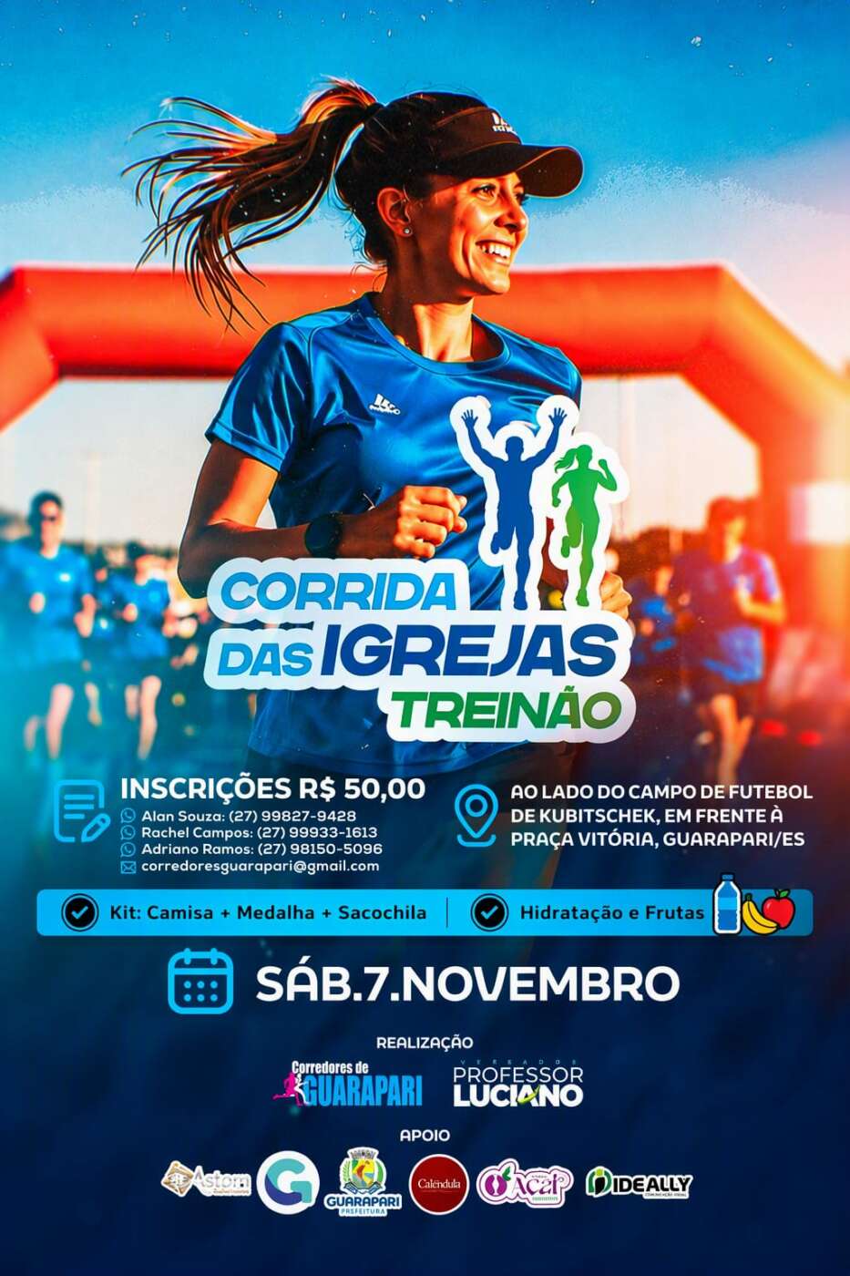 Guarapari tem inscrições abertas para a Corrida das Igrejas 3 vale este corrida das igrejas nova data