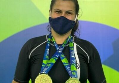 Fernanda Mazzelli conquistou o duplo ouro no Sul-Americano (crédito foto - arquivo pessoal)