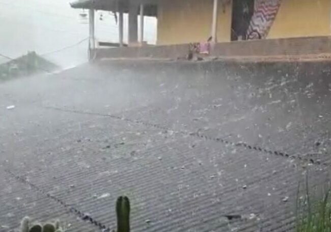 chuva de granizo